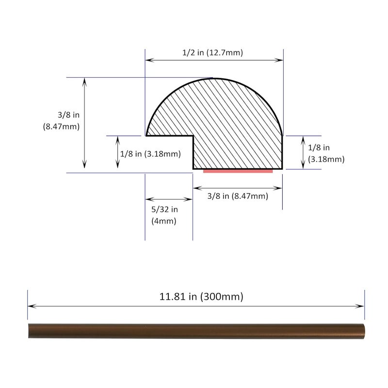 Tilingview 10-Pack Peel and Stick Tile Trim for Backsplash – 12" Self-Adhesive PVC Molding Edge, Decorative Pencil Tile Edging for Walls (Bronzer) - Image 5